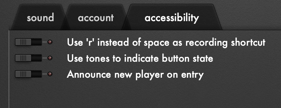 Solocontutti accessibility preferences