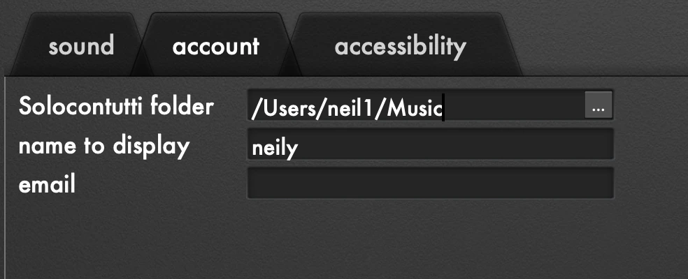 Solocontutti account preferences